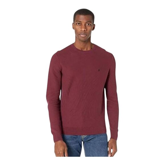 Original Penguin by Munsingwear Tuck-Stitch Crewneck Sweater in Maroon Men's XL - Picture 1 of 7